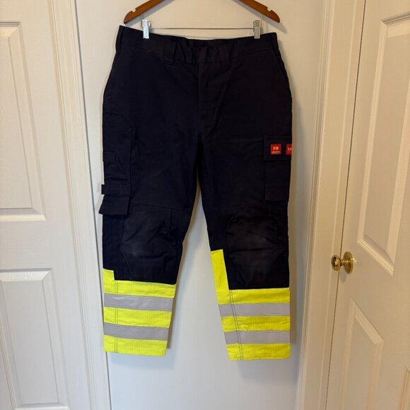 Blaklader Work Pants Mens 36X30 Navy Fire Rated Pockets Heavyweight Workwear - Picture 2 of 13